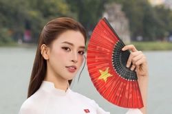 Ca sĩ Hòa Minzy và dàn Hoa hậu khoe sắc thắm với áo dài, rạng rỡ chào mừng ngày 30/4