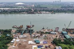 Rốt ráo giải phóng mặt bằng, thi công các hạng mục dự án cầu Tứ Liên