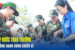 Ly nước thao trường - Đồng hành cùng chiến sĩ