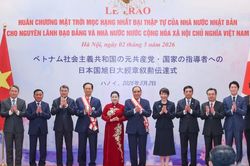 Nhật Bản trao Hu&acirc;n chương Mặt trời mọc tặng nguy&ecirc;n l&atilde;nh đạo Đảng, Nh&agrave; nước Việt Nam