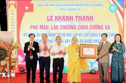 Hải Phòng: Chùa Cương Xá xác lập kỷ lục châu Á về tường đá khắc chữ Vạn