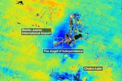 Ảnh vệ tinh của NASA hé lộ thủ đô Mexico sụt lún với tốc độ đáng lo ngại