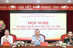 Tổng Bí thư, Chủ tịch nước tiếp xúc cử tri 10 phường của Hà Nội