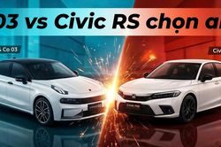So sánh Lynk & Co 03 bản thường và Honda Civic RS