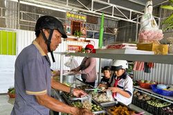 Quán cơm chay 0 đồng ở Tri Tôn