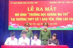 Xã Bảo Yên ra mắt mô hình 'Trường học không ma túy'