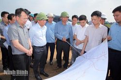 Kiểm tra tiến độ giải ngân vốn đầu tư công Dự án tuyến đường bộ cao tốc Ninh Bình - Hải Phòng