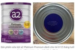 Thu hồi khẩn 3 lô sữa a2 Platinum dành cho trẻ sơ sinh do nguy cơ nhiễm độc tố cereulide