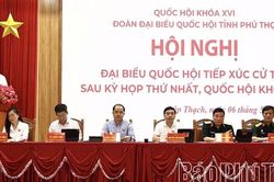 Đại biểu Quốc hội tỉnh tiếp xúc cử tri 3 xã Lập Thạch, Thái Hòa, Tiên Lữ sau kỳ họp thứ Nhất, Quốc hội khóa XVI