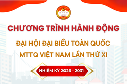 [Infographic] Chương trình hành động Đại hội đại biểu toàn quốc Mặt trận Tổ quốc Việt Nam lần thứ XI
