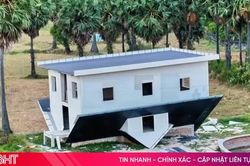 Căn nhà úp ngược gây tò mò ở An Giang