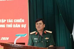 Quán triệt nhiệm vụ diễn tập tác chiến trong khu vực phòng thủ kết hợp phòng thủ dân sự cấp xã năm 2026