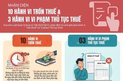 10 hành vi trốn thuế và 3 hành vi vi phạm thủ tục thuế