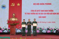 Bế mạc Hội thi Báo cáo viên giỏi cấp Bộ Tư lệnh Bộ đội Biên phòng năm 2026