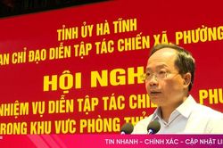 Bí thư Tỉnh ủy Nguyễn Duy Lâm chủ trì hội nghị triển khai diễn tập tác chiến xã, phường năm 2026