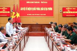 Ban Thường vụ Tỉnh ủy Gia Lai l&agrave;m việc với Ban Thường vụ Đảng ủy, Bộ Tư lệnh Qu&acirc;n khu 5