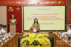 L&atilde;nh đạo UBND tỉnh l&agrave;m việc với Sở D&acirc;n tộc v&agrave; T&ocirc;n gi&aacute;o