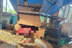 Một công nhân bị cuốn vào máy xay mủ cao su, tử vong