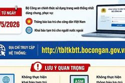 Từ 21/5, khai báo lưu trú, tạm trú thực hiện trên nền tảng mới của Bộ Công an