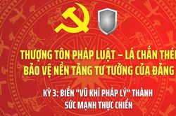 THƯỢNG TÔN PHÁP LUẬT – LÁ CHẮN THÉP BẢO VỆ NỀN TẢNG TƯ TƯỞNG CỦA ĐẢNG - Bài 3: Biến 'vũ khí pháp lý' thành sức mạnh thực chiến
