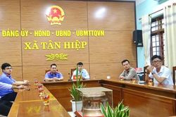 VKSND khu vực 10 theo d&otilde;i trực tuyến hội nghị k&yacute; kết quy chế phối hợp giữa VKSND v&agrave; UBND TP Đ&agrave; Nẵng.