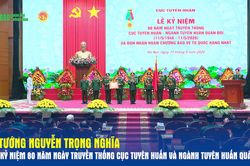 Đại tướng Nguyễn Trọng Nghĩa dự Lễ kỷ niệm 80 năm Ngày truyền thống Cục Tuyên huấn và ngành Tuyên huấn Quân đội