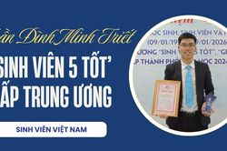 Trần Đình Minh Triết: sinh viên UFLS hai lần đạt danh hiệu 'Sinh viên 5 tốt' cấp Trung ương