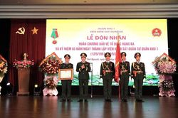 Viện kiểm sát quân sự Quân khu 1 đón nhận Huân chương Bảo vệ Tổ quốc hạng Ba