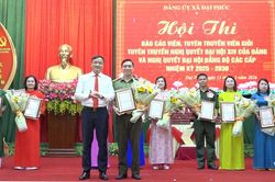 Sôi nổi Hội thi báo cáo viên, tuyên truyền viên giỏi xã Đại Phúc