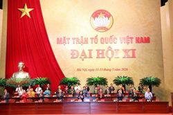 Phiên làm việc thứ nhất Đại hội đại biểu toàn quốc Mặt trận Tổ quốc Việt Nam lần thứ XI