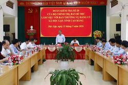 Đoàn kiểm tra, giám sát số 20 của Bộ Chính trị, Ban Bí thư làm việc với Ban Thường vụ Đảng ủy xã Độc Lập