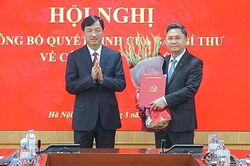 Trưởng Ban Tổ chức Thành ủy Hà Nội Hà Minh Hải giữ chức Phó trưởng Ban Tổ chức Trung ương