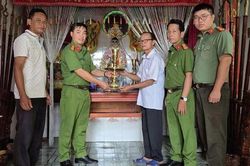 Bắt đối tượng trộm tài sản tại Miếu Bà Chúa Xứ