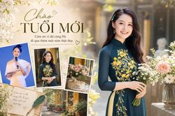 BTV Thu Hà VTV đón tuổi mới, Đại úy công an Minh Hương xinh tươi