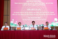 Hội thảo khoa học cấp tỉnh 'Hành trình tìm đường cứu nước của Nguyễn Tất Thành - giá trị lý luận và bài học đối với công tác cán bộ hiện nay''