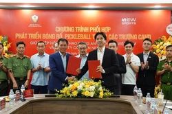 Phát triển bóng rổ, pickleball trong các trường Công an nhân dân