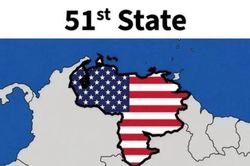 &Ocirc;ng Trump đăng bản đồ đ&aacute;nh dấu Venezuela l&agrave; bang thứ 51 của Mỹ