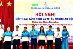 Phường Cam Đường tổ chức Hội nghị 'Đối thoại, lắng nghe và tri ân người lao động'