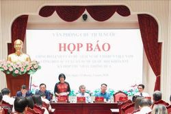 Họp b&aacute;o c&ocirc;ng bố Lệnh của Chủ tịch nước về 9 luật