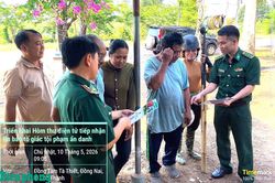 Đồn Biên phòng cửa khẩu Lộc Thịnh triển khai mô hình 'Hòm thư điện tử tiếp nhận tin tố giác tội phạm ẩn danh'