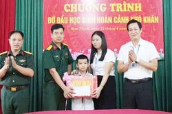 Nhận đỡ đầu 66 học sinh hoàn cảnh đặc biệt khó khăn