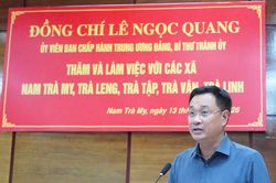 Bí thư Thành ủy Đà Nẵng Lê Ngọc Quang:Giữ rừng để phát triển bền vững vùng phía Tây