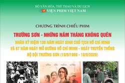 Chiếu phim chuyên đề 'Trường Sơn - Những năm tháng không quên'