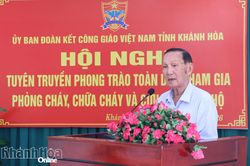 Gần 140 đại biểu được tuyên truyền phòng cháy, chữa cháy và cứu nạn, cứu hộ