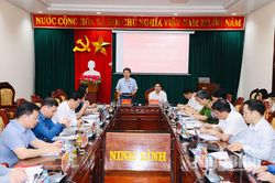 Đoàn công tác Ủy ban Khoa học, Công nghệ và Môi trường của Quốc hội khóa XVI làm việc tại Ninh Bình