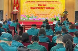 Khai mạc huấn luyện tự vệ năm 2026 cho hơn 100 chiến sĩ