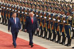 Chủ tịch Tập Cận Bình chủ trì lễ đón Tổng thống Donald Trump tại Bắc Kinh