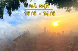 Dự báo Thời tiết Hà Nội (15 - 16/5): Oi nóng kéo dài, nhiệt độ thực tế vượt 37 độ C