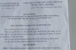 Quyết định lập đoàn giám sát trạm y tế của hội cựu chiến binh xã gây tranh luận