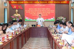 Bí thư Tỉnh ủy Trần Tiến Dũng làm việc với Đảng ủy xã Thanh Nưa và Thanh Yên